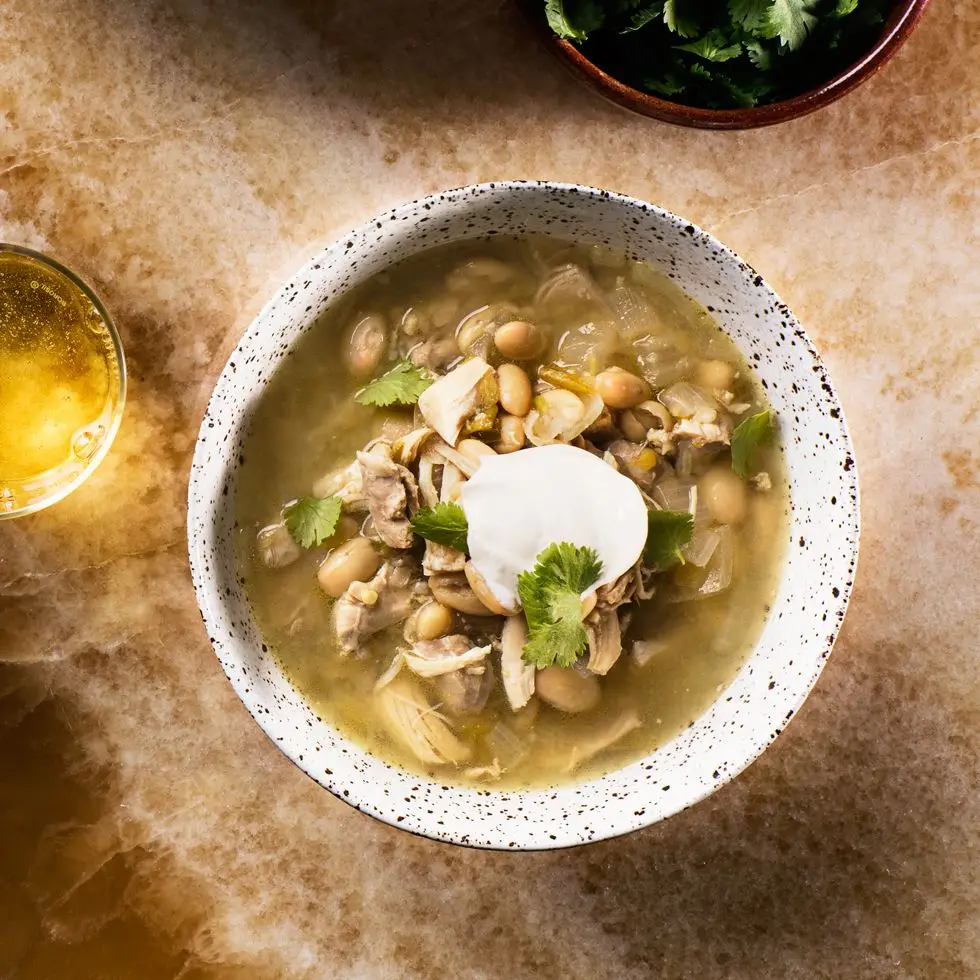 Pimenta de frango branca de cozinha lenta