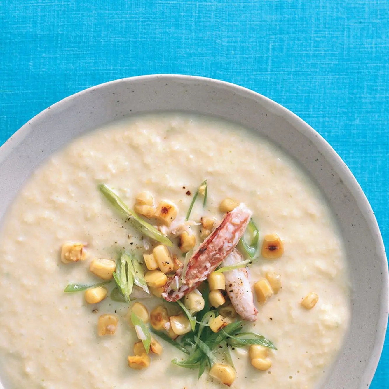 Casaco de milho e caranguejo