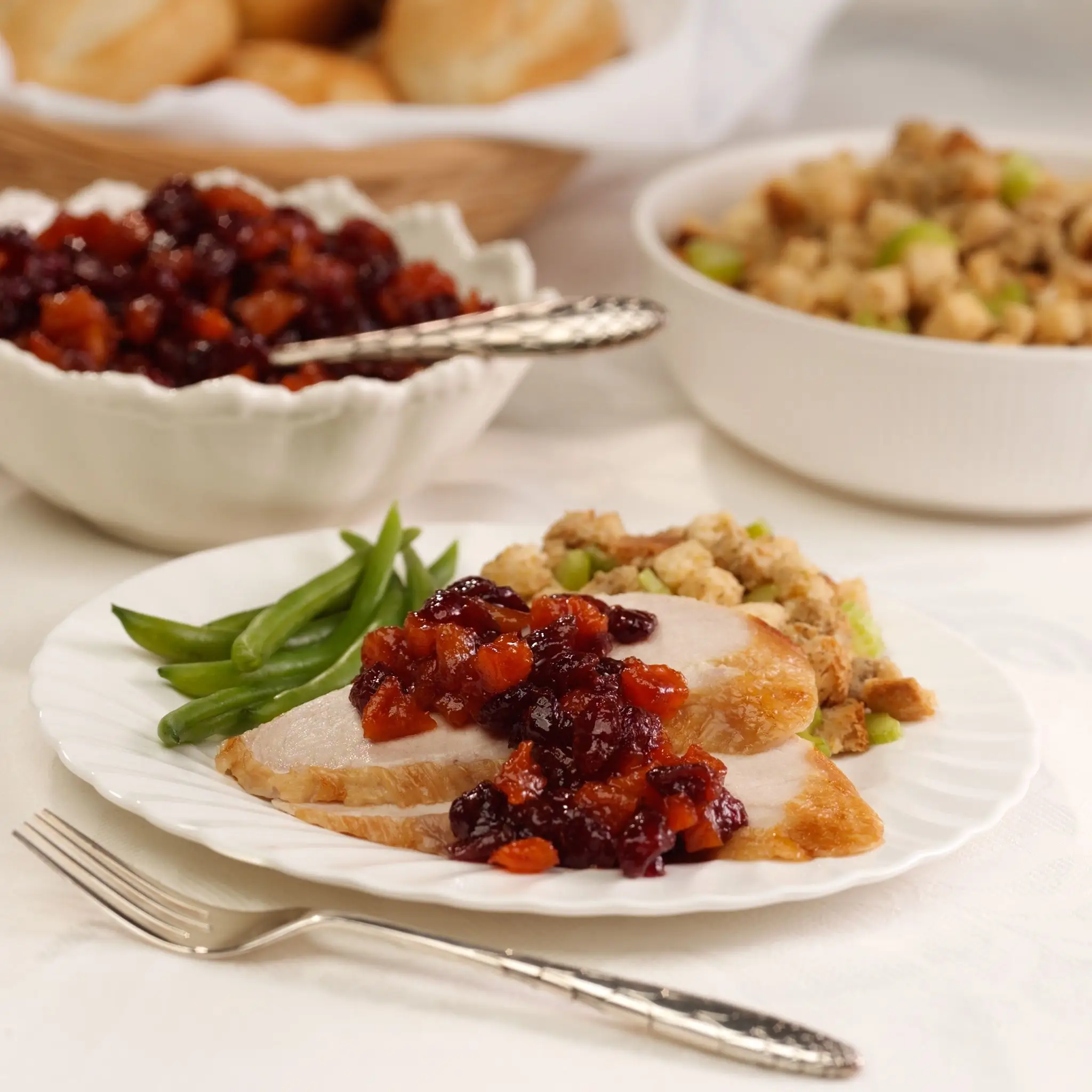 Chutney de cranberry de damasco