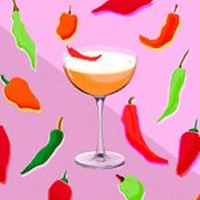spicy cocktail illustration