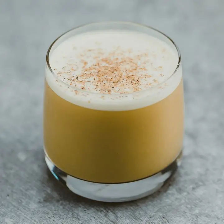 Spiced Pumpkin Flip cocktail