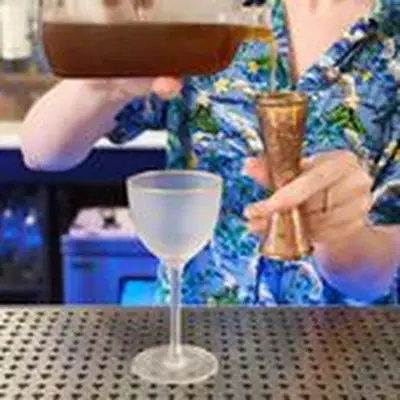 Prediluted Red Hook Cocktail at Queen’s Park in Birmingham, Alabama