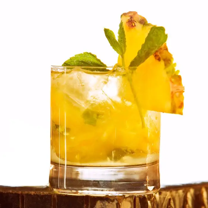 Pineapple Vanilla Mojito cocktail