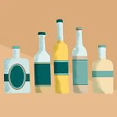 Different types of mezcal bottles
