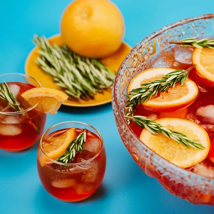 Rosemary Bourbon Punch