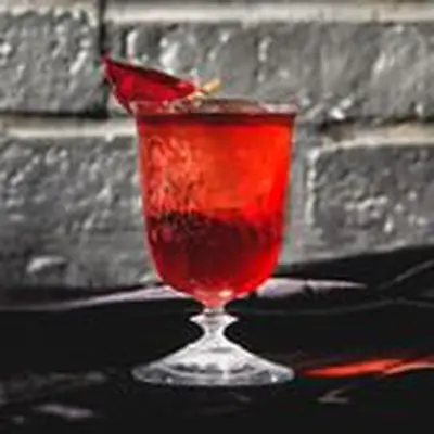 Negroni with lacto-fermented plums at Mother in Toronto