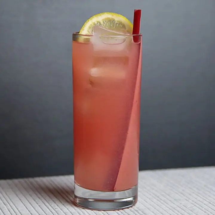 Rhubarb & Strawberry Collins