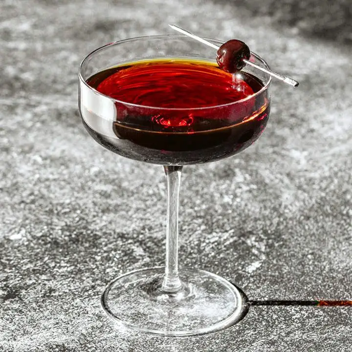 Black Manhattan cocktail