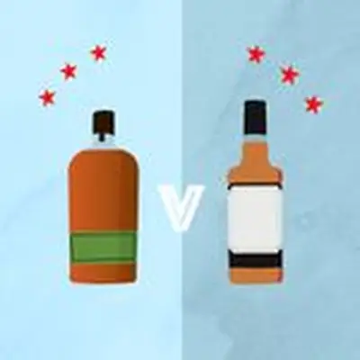 Bourbon vs rye illustration