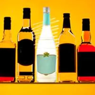 creme de menthe bottle