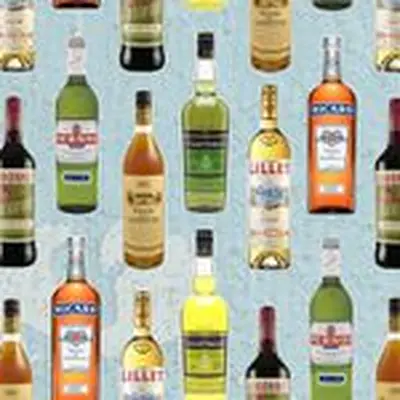 French spirits bottles