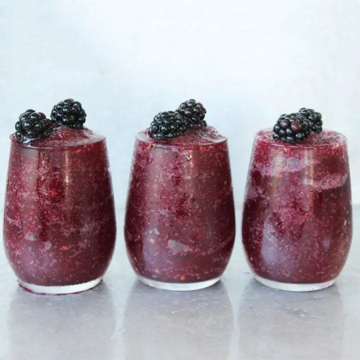 Blackberry Wine Slushy cocktail