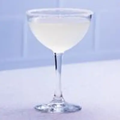 Lemon Drop cocktail in a sugar-rimmed glass