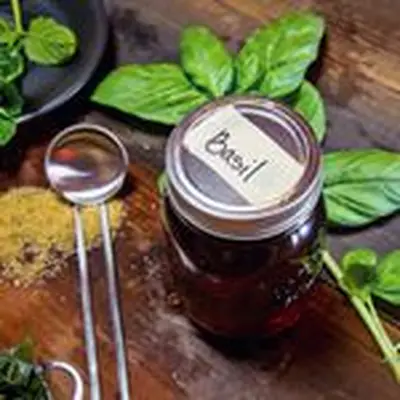 Basil simple syrup