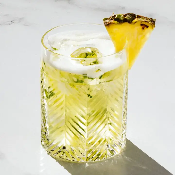 Pineapple Mint Caipirinha