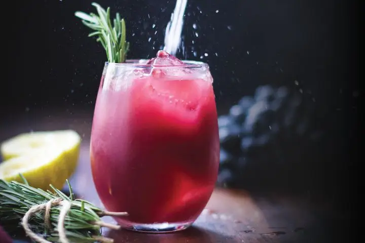 1. Grape, Rosemary & Gin Crush