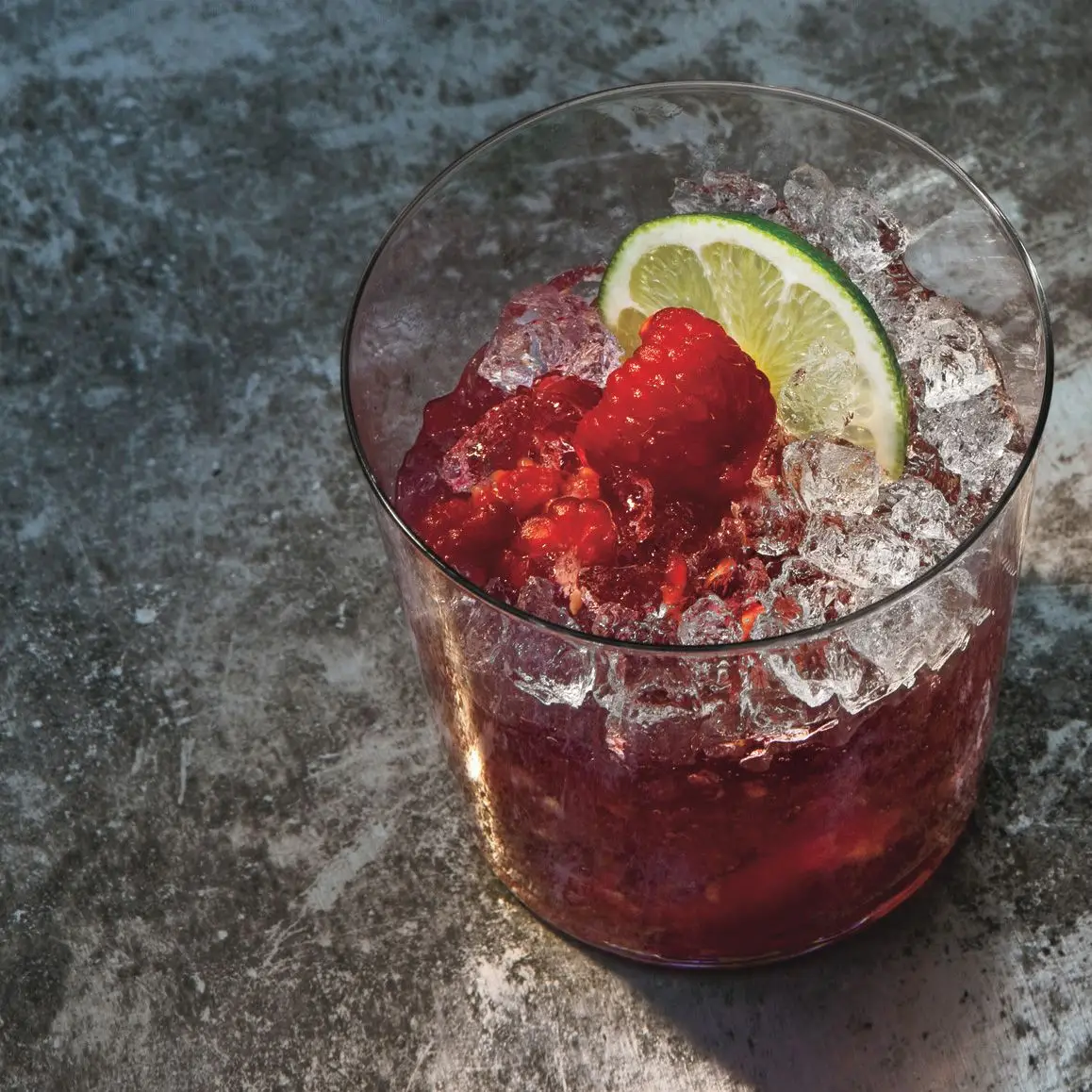 Raspberry-Rose Gin Rickey