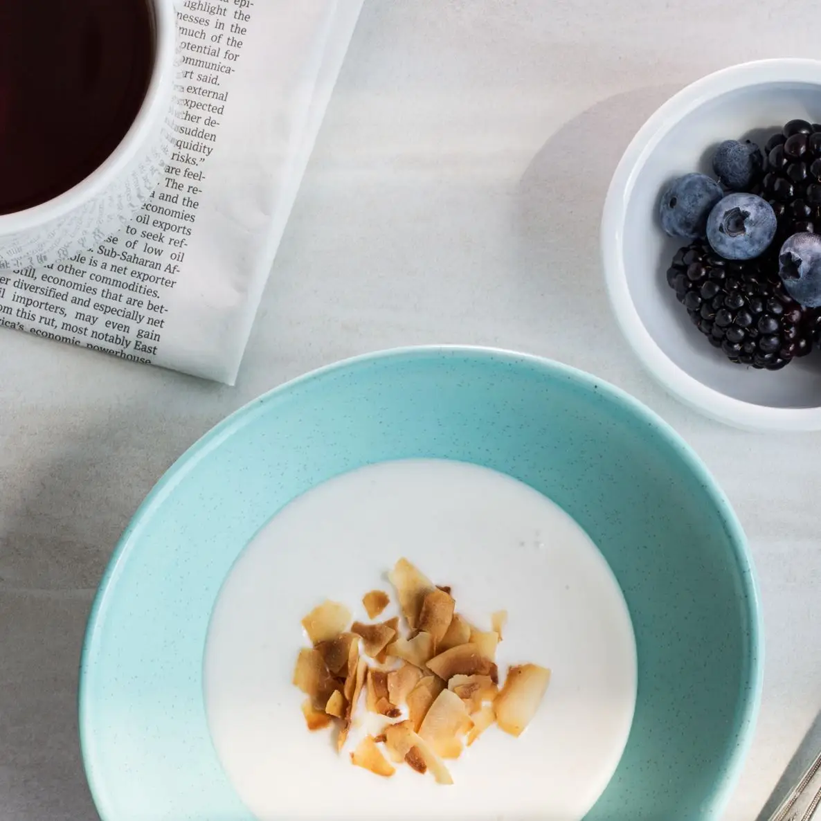 Inländischer Kokosnussjoghurt