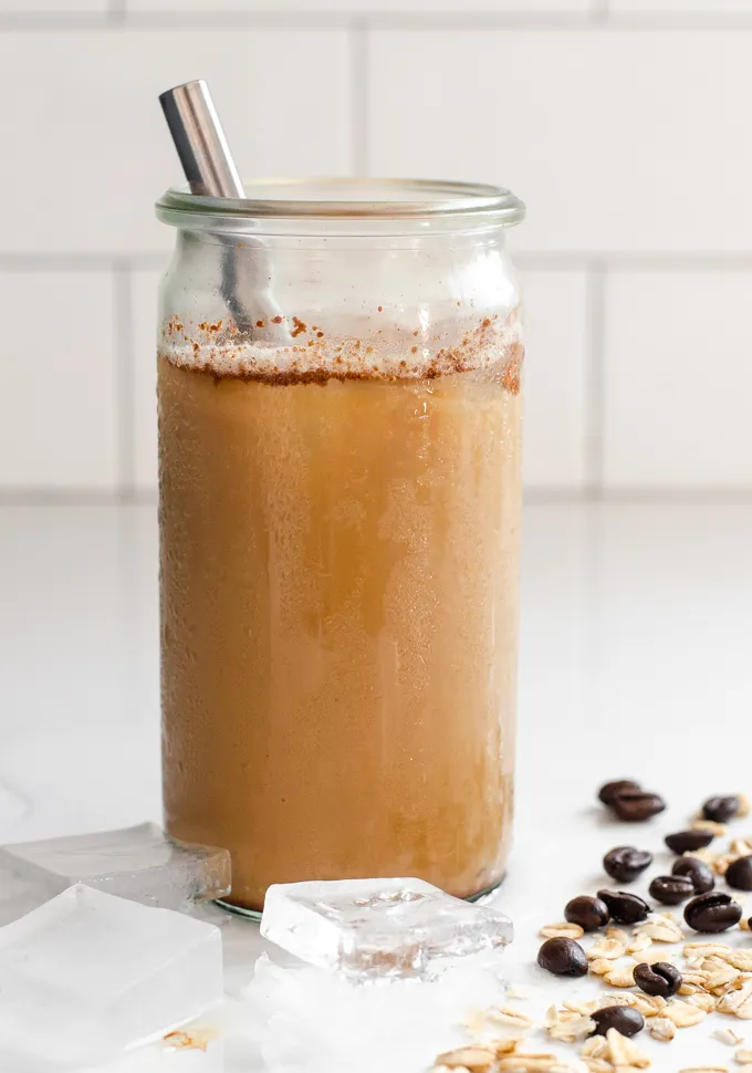 A copycat iced brown sugar oatmilk shaken espresso at home.' title='Brown Sugar Oat Milk Shaken Espresso