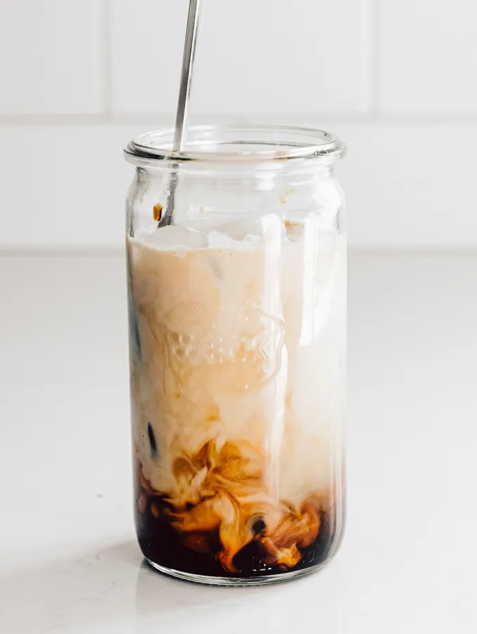 Copycat Starbucks iced oat milk shaken espresso at home!' title='Brown Sugar Oat Milk Shaken Espresso