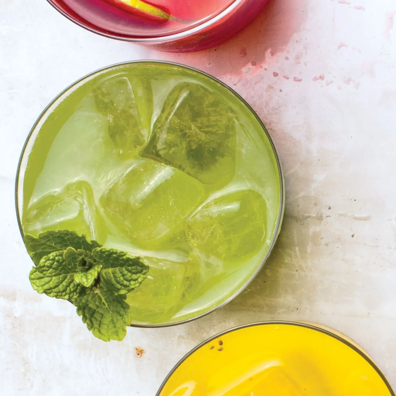 Honeydew, pepino e refrigerante