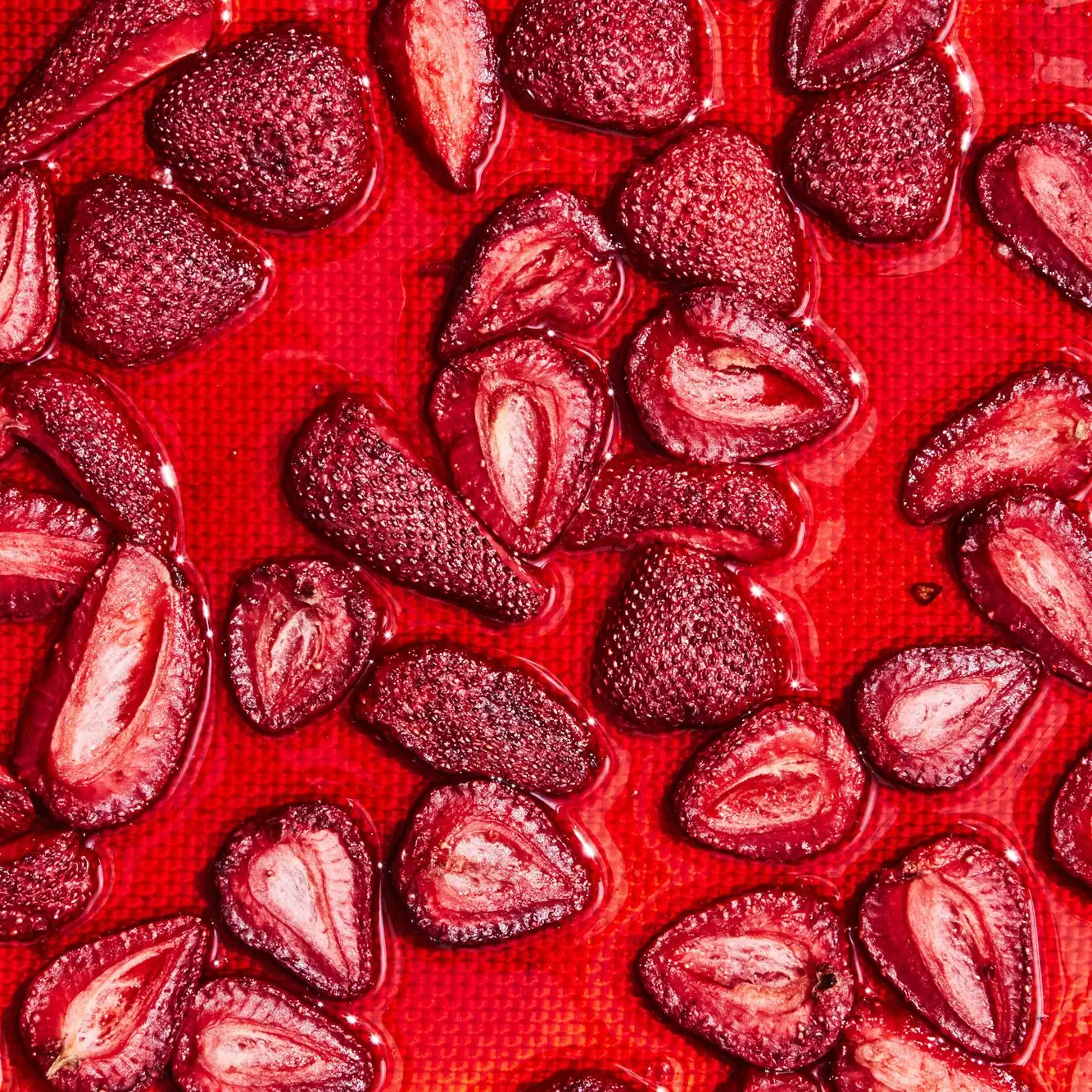 Pečené suché jahody