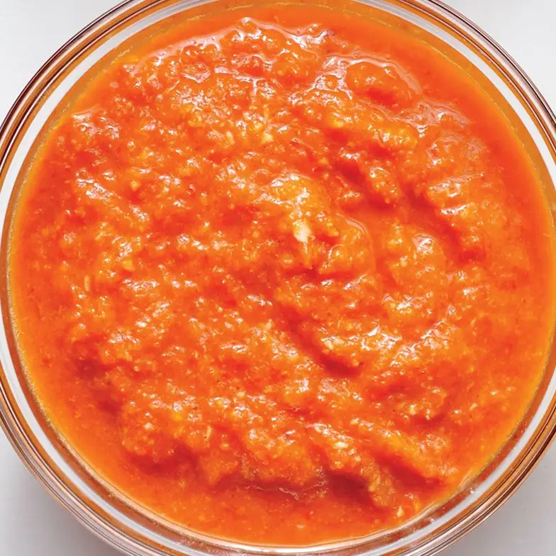 Molho de pimenta de alho assado