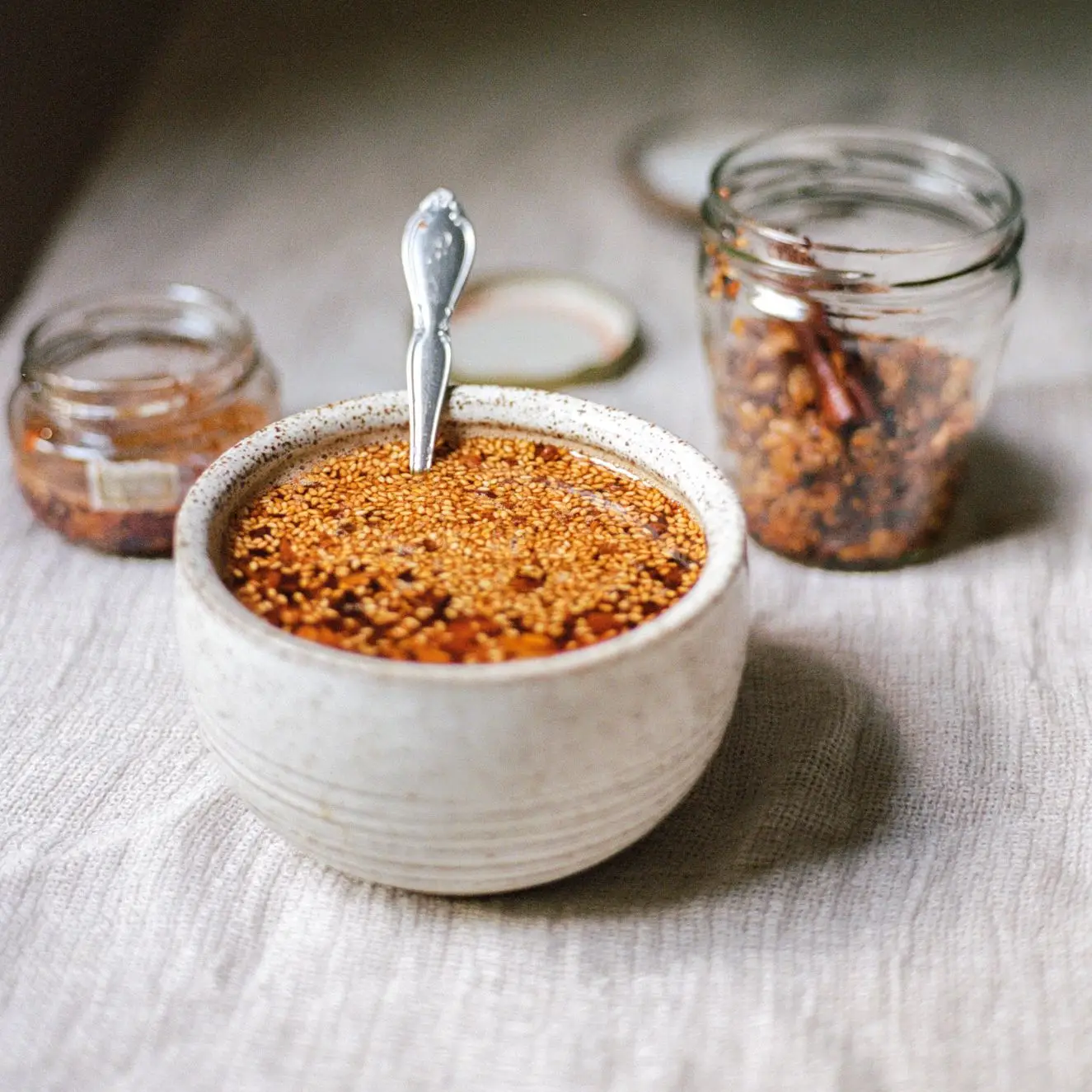 Chili Crisp com aveia