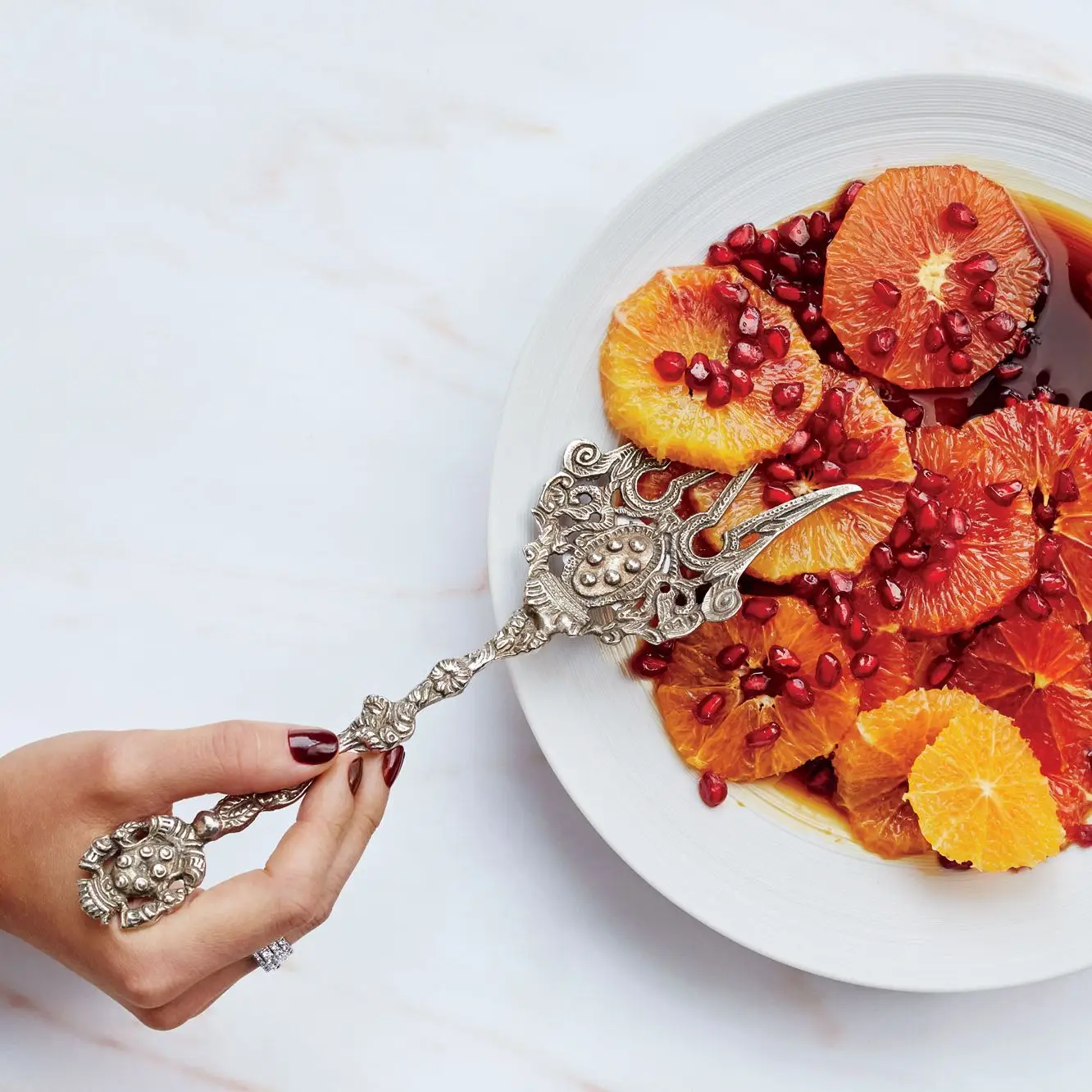 Apreciação cítrica-patromegranato