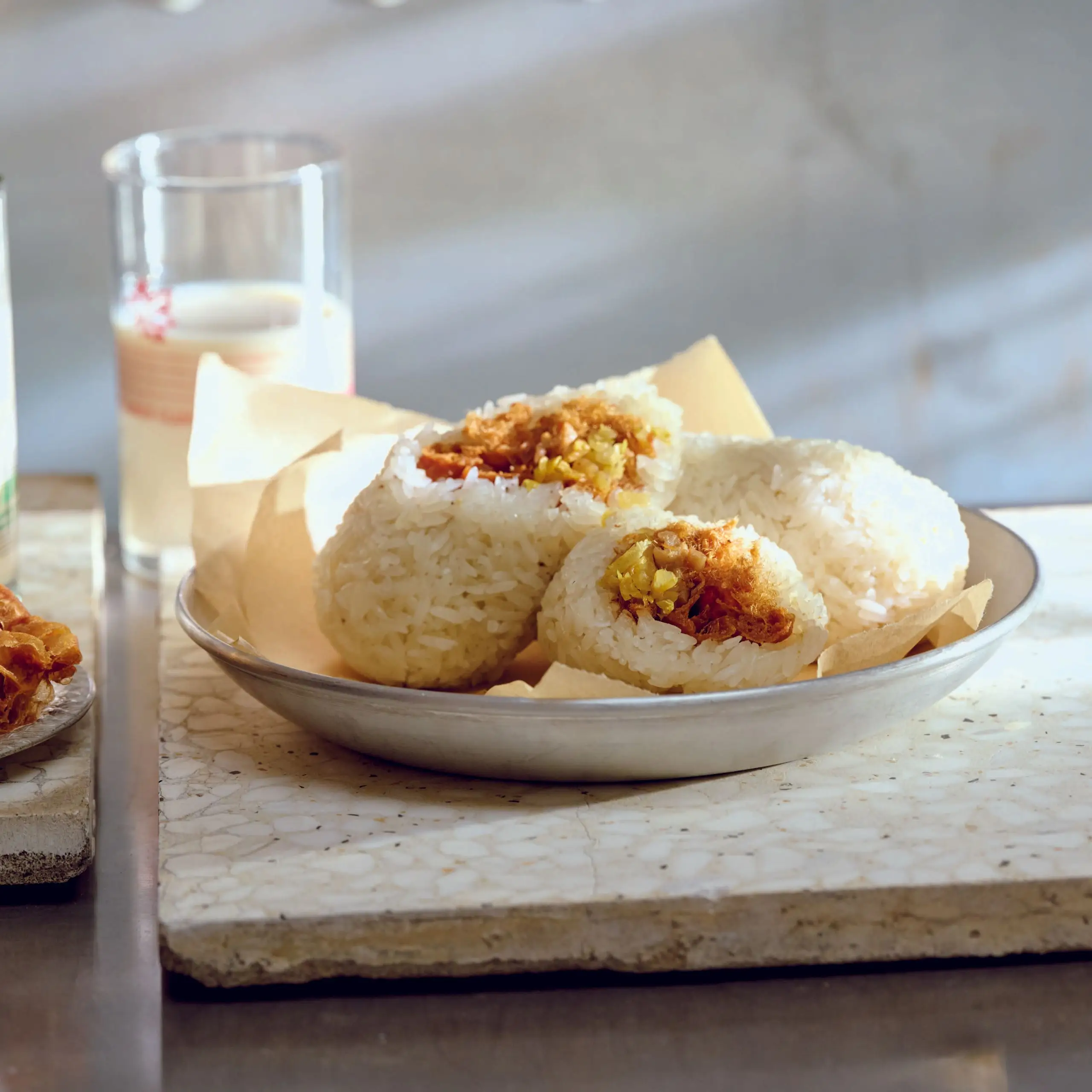 Rolo de arroz pegajoso