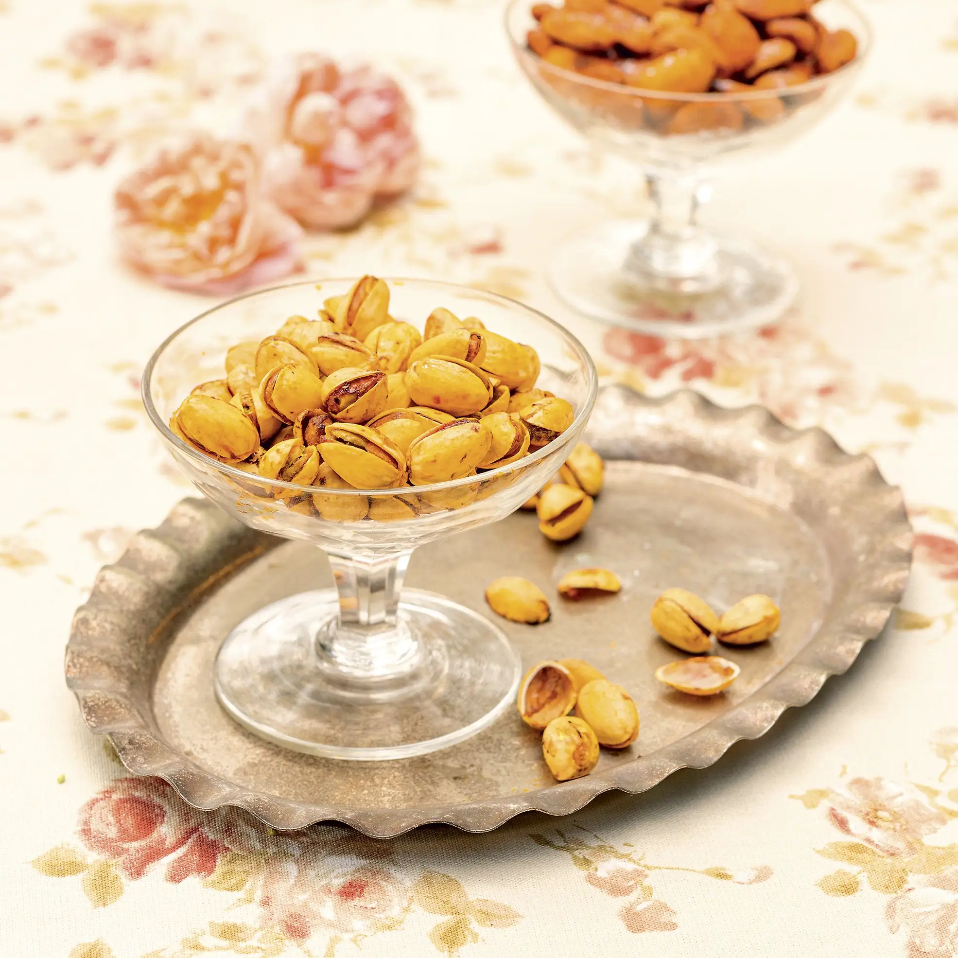 Açafrão e pistache torrado com limão