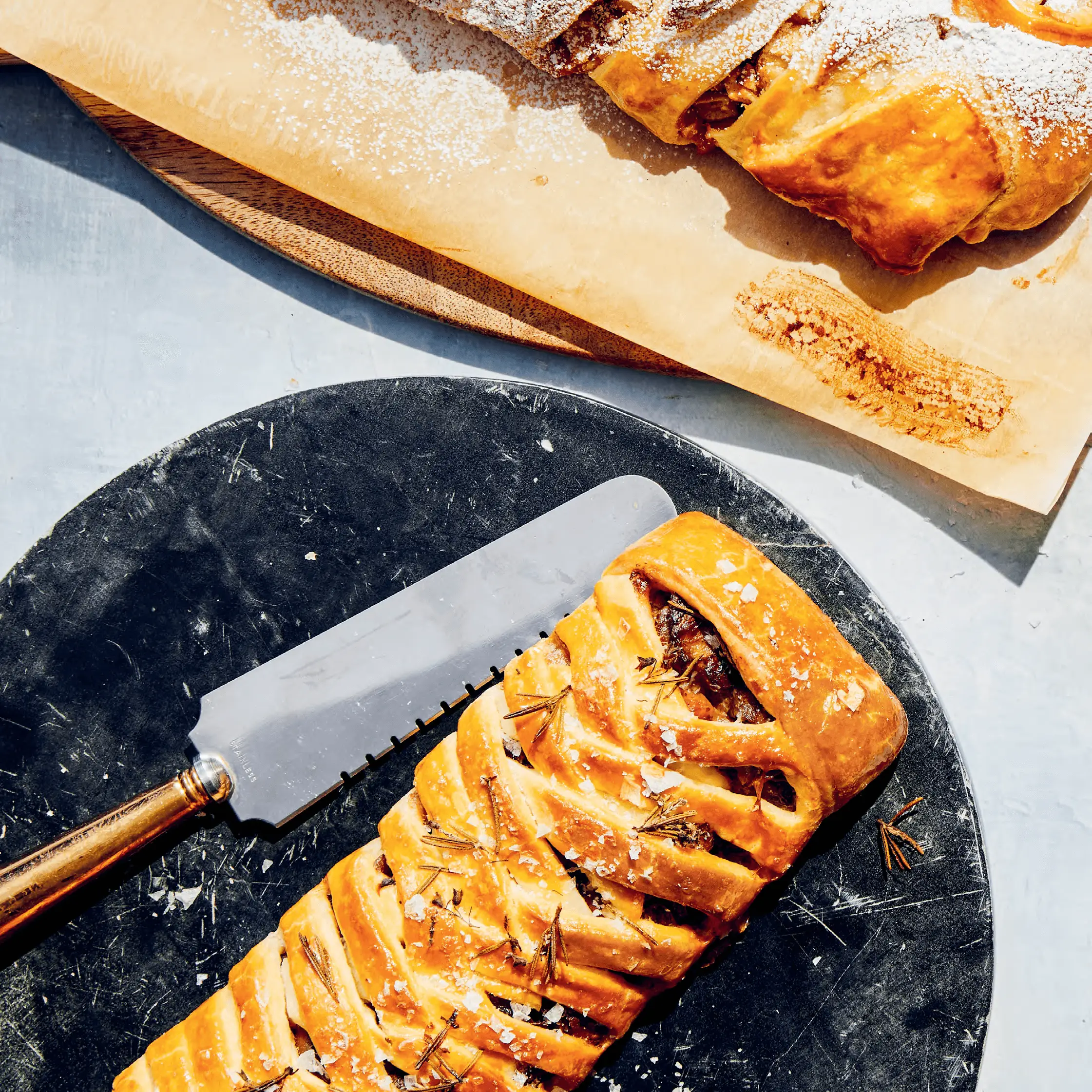 Strudel e mascarpone de cogumelos (Strudel de cogumelos)