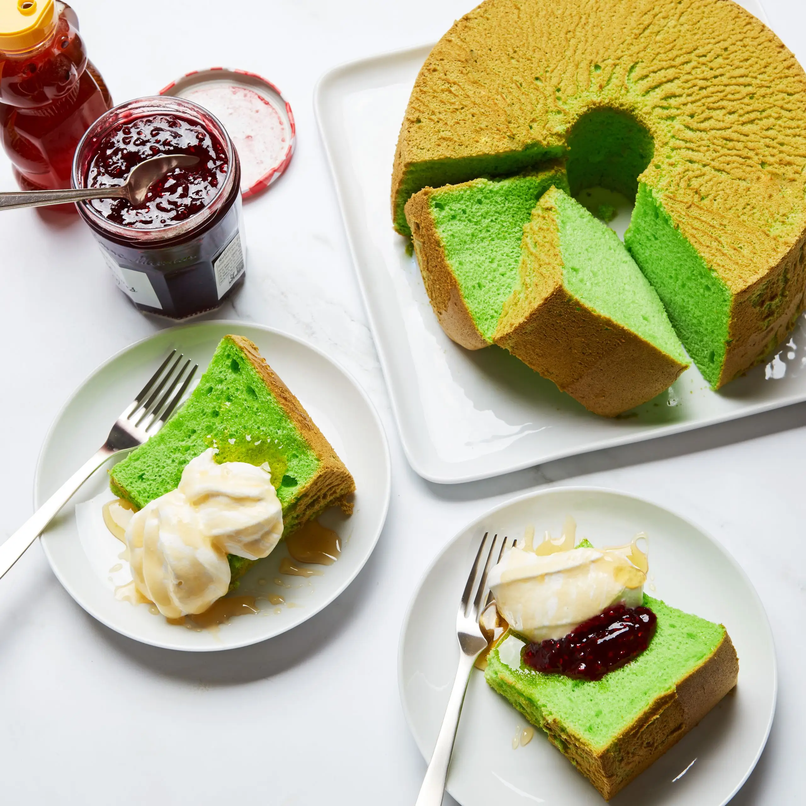 Bolo de chiffon de Pandan