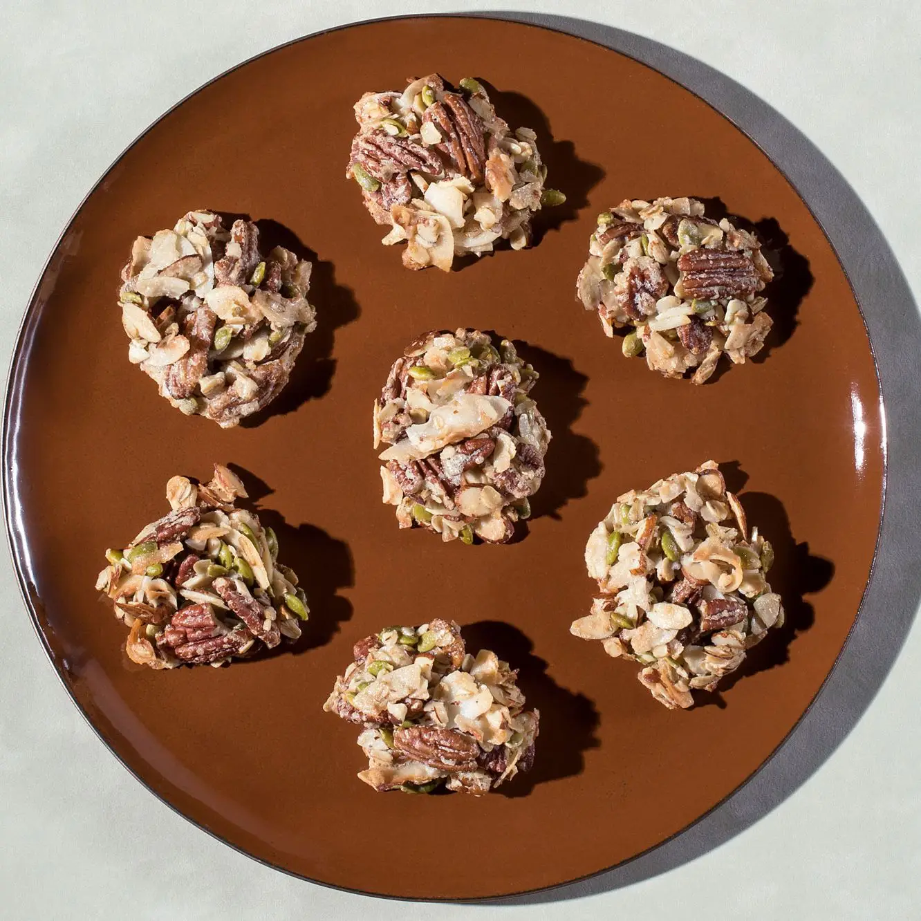 Biscoitos de cluster de granola
