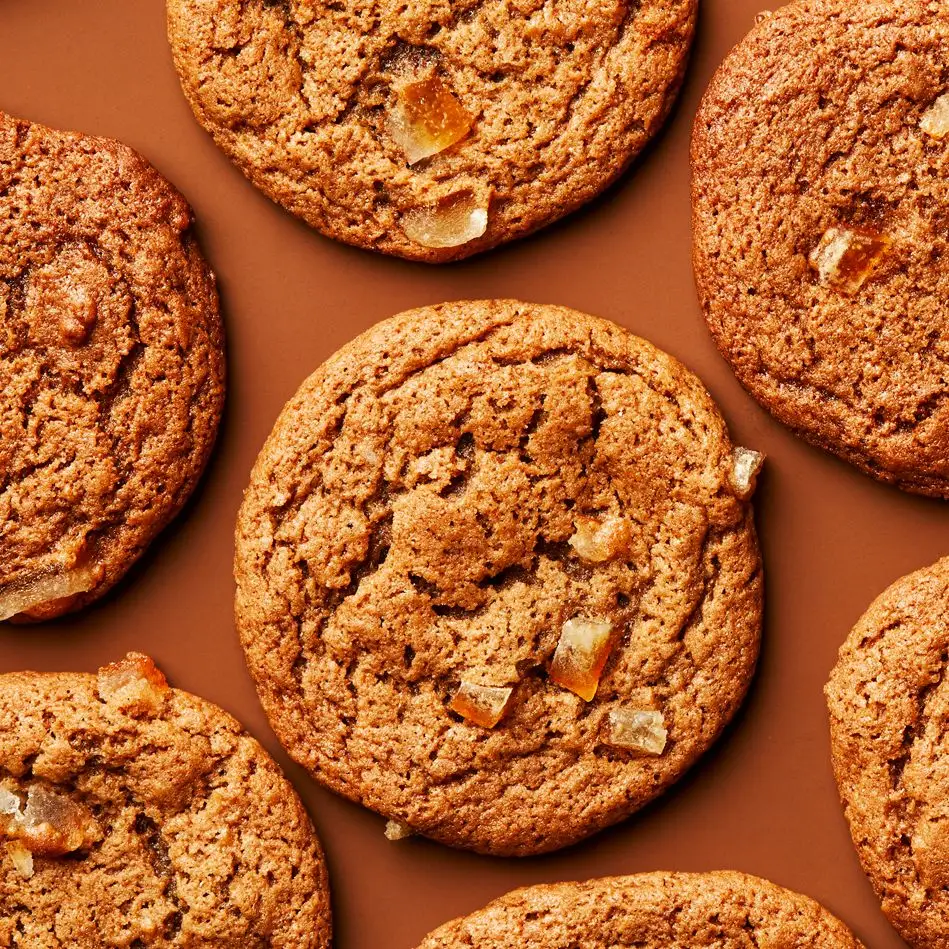 Cookies de gengibre-cítrico