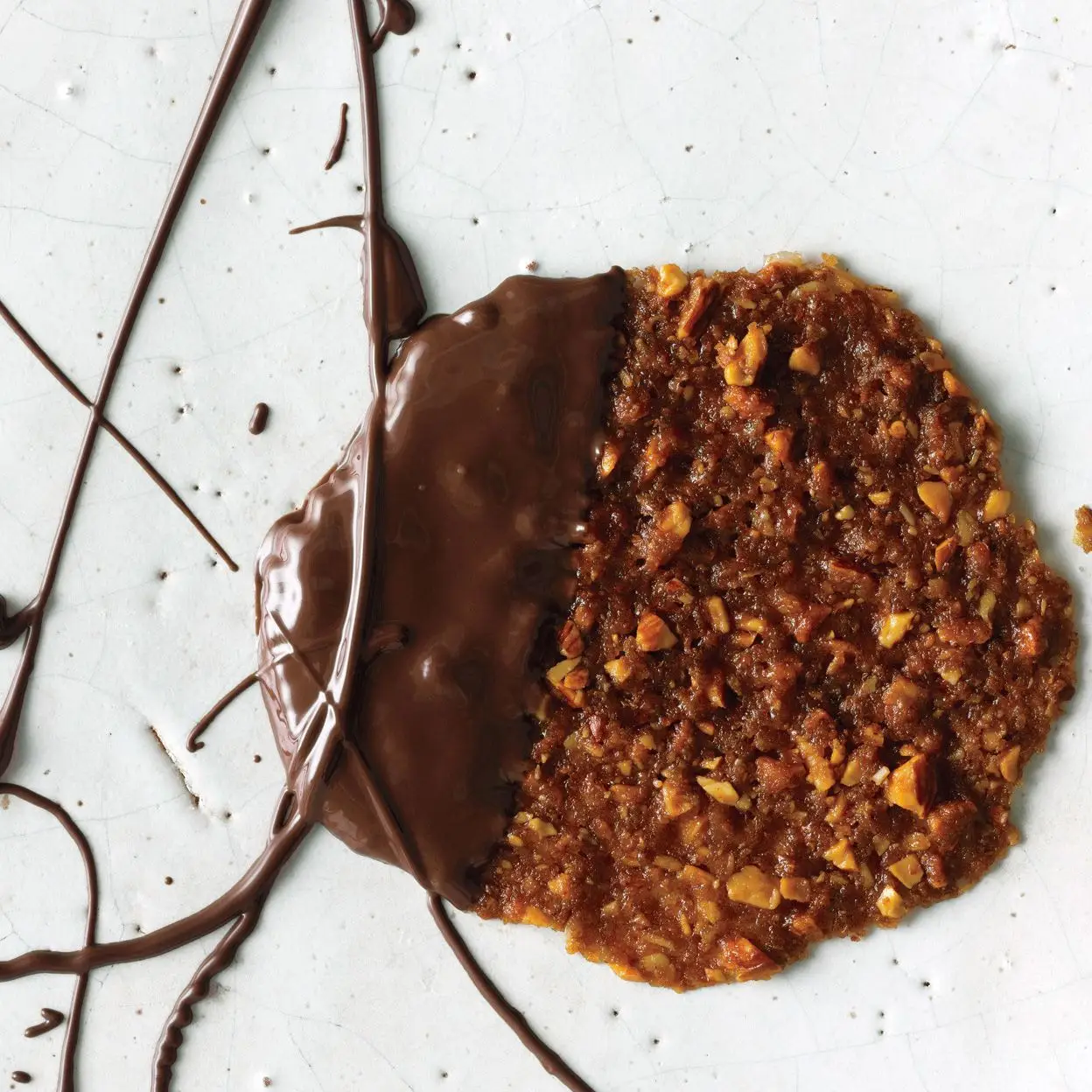 Biscoitos de renda de amêndoa-Oat