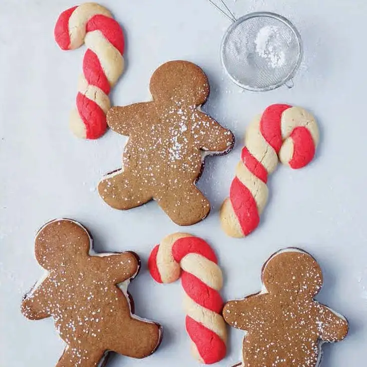 Cookies de cana de doce