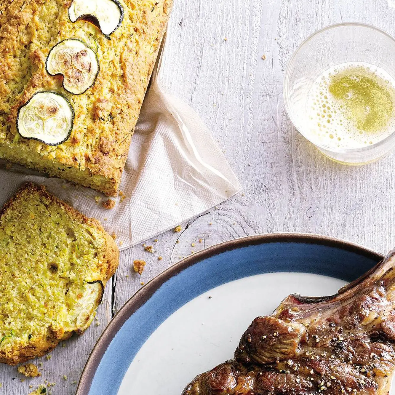 Pão de milho de abobrinha