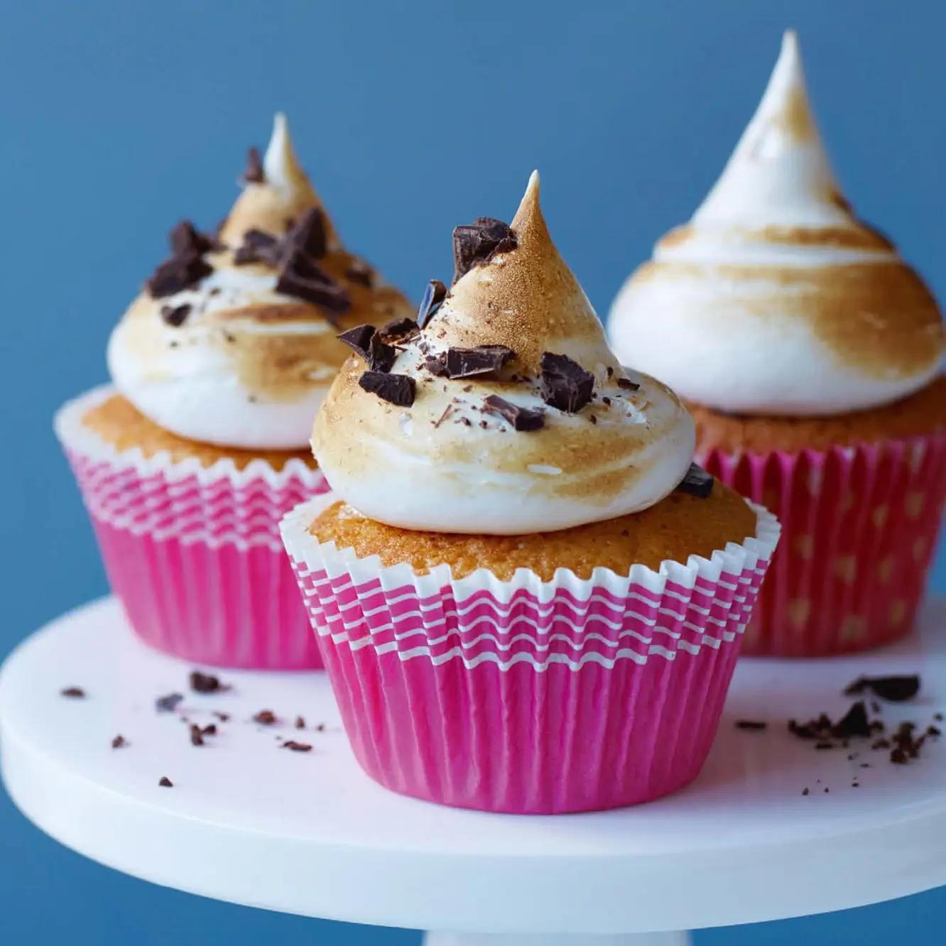 Cupcakes de marshmallow torrados
