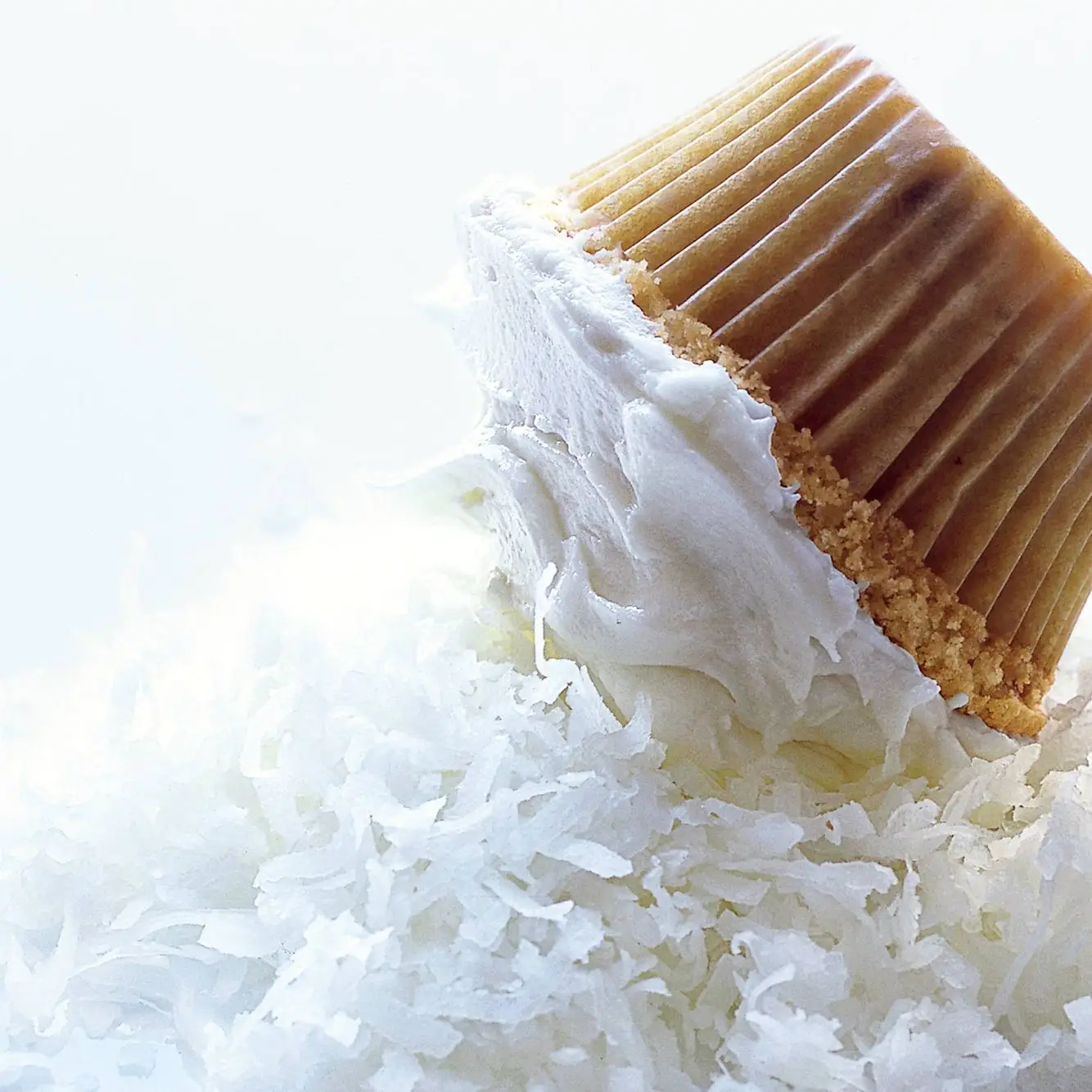 Cupcakes de chip-chocolate de coco