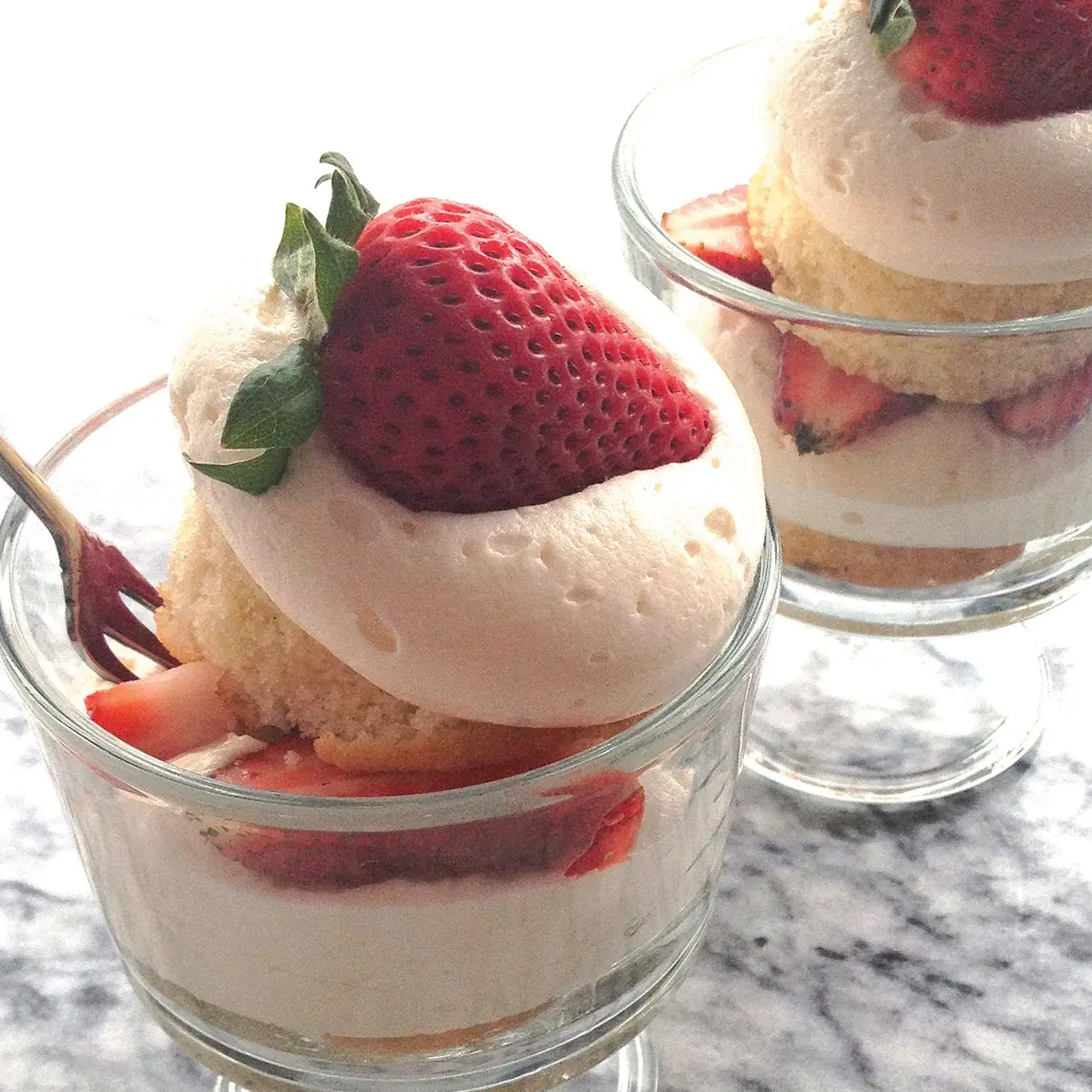 Cupcakes de brechos de morango