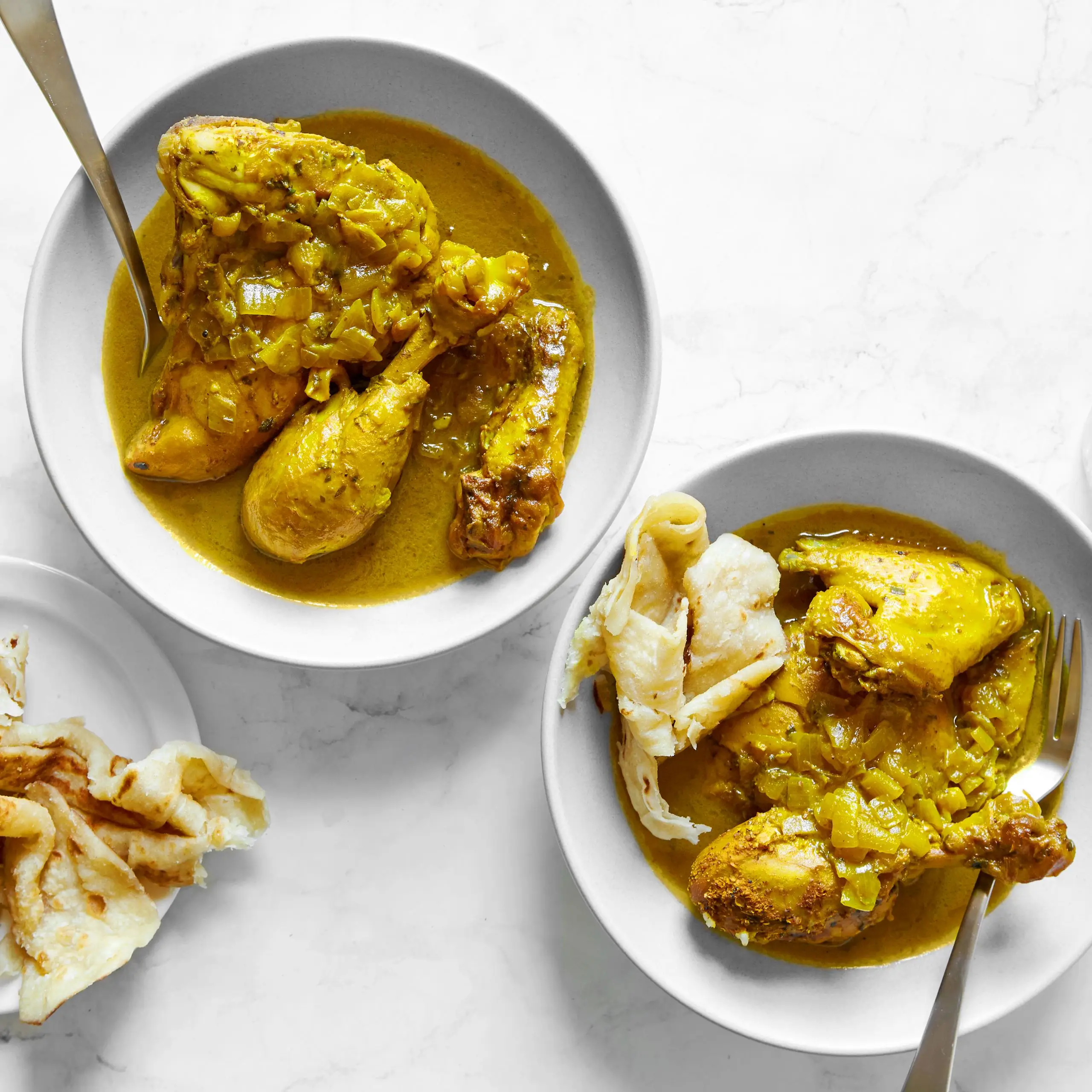 O frango ao curry do papai