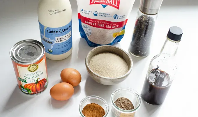 Easy Baked Pumpkin Custard with Nutmeg Whipped Cream' title='Easy Baked Pumpkin Custard with Nutmeg Whipped Cream