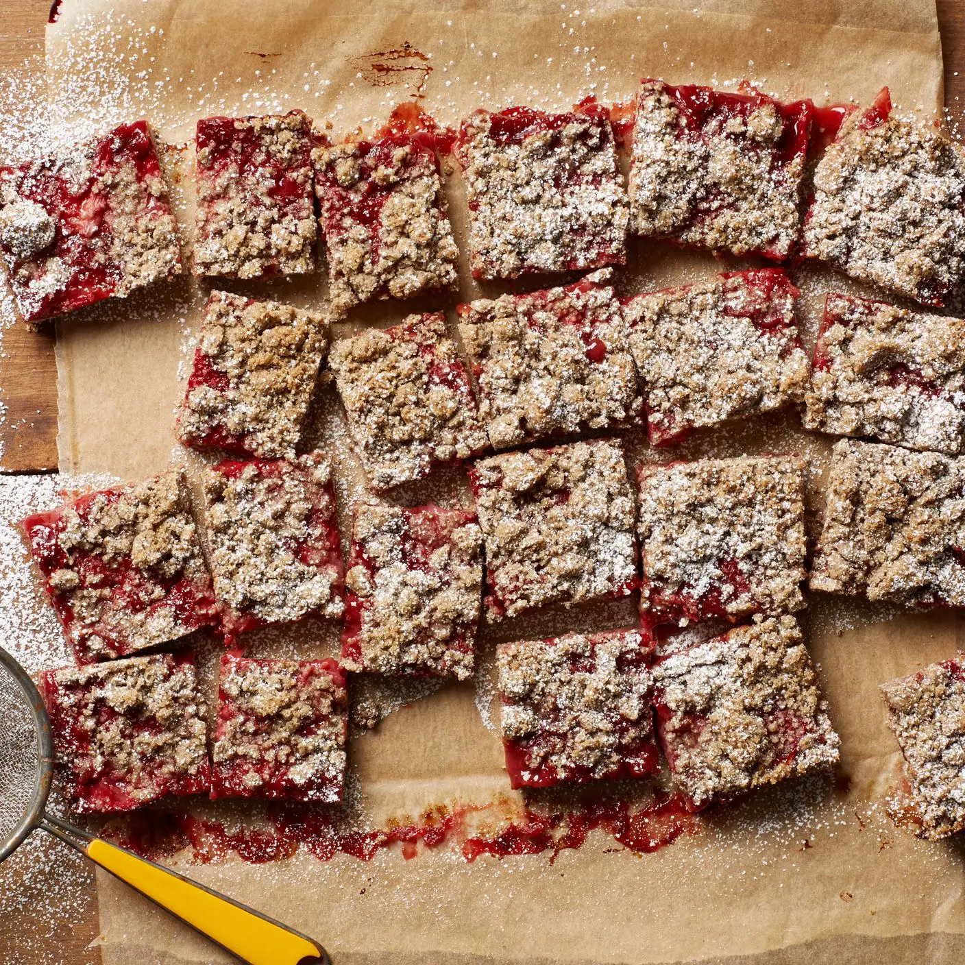 Barras de trigo sarraceno de morango