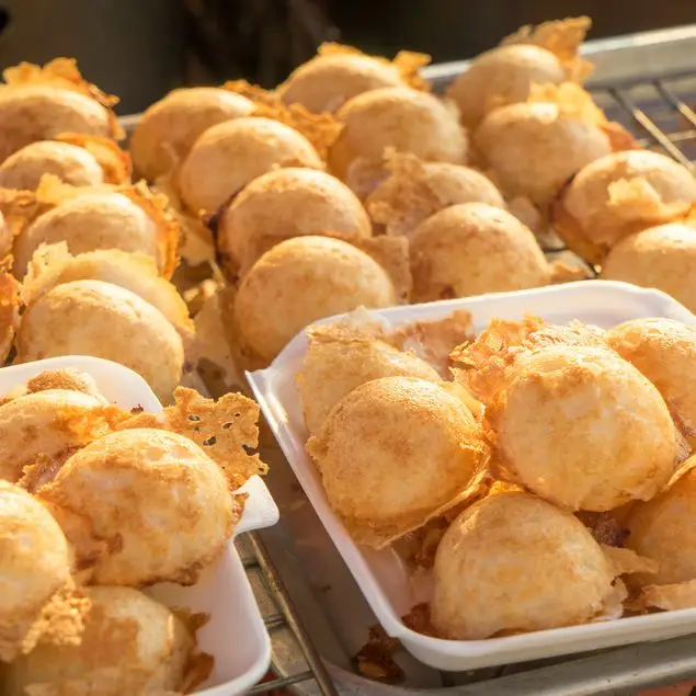 Doces de arroz e bolo de coco