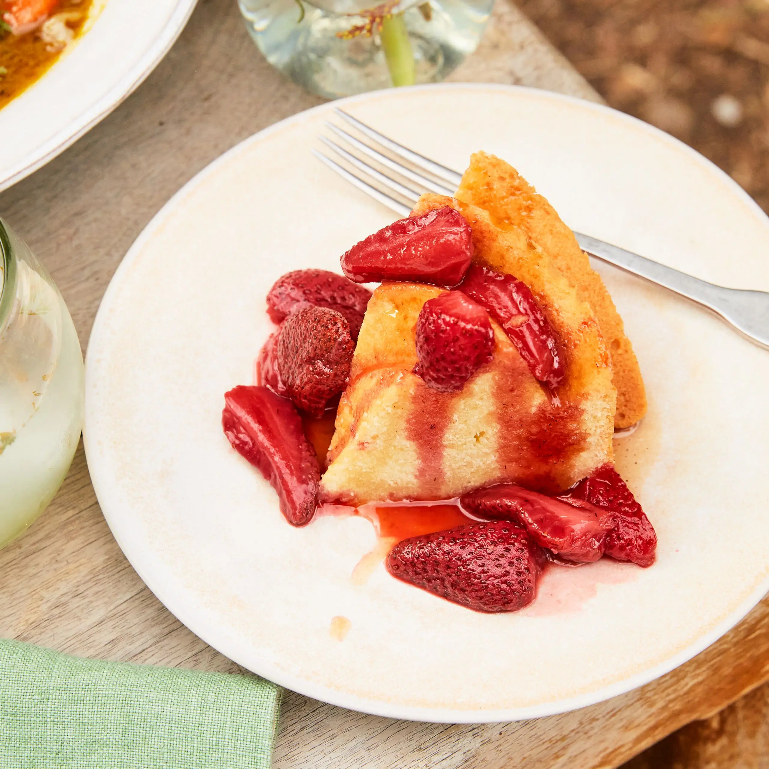 Bolo de libra de limão-elederflower