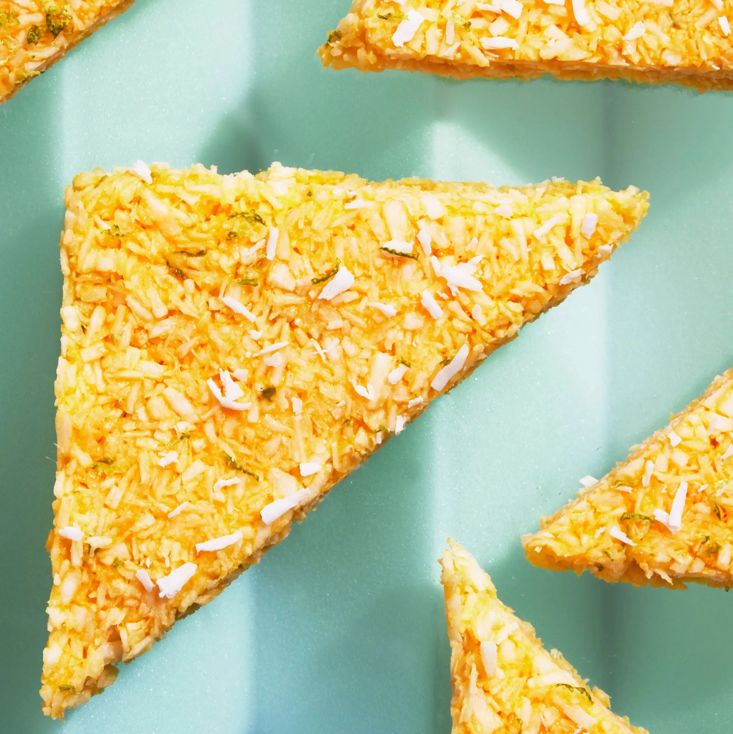 Barfi de coco-Mango-Lime