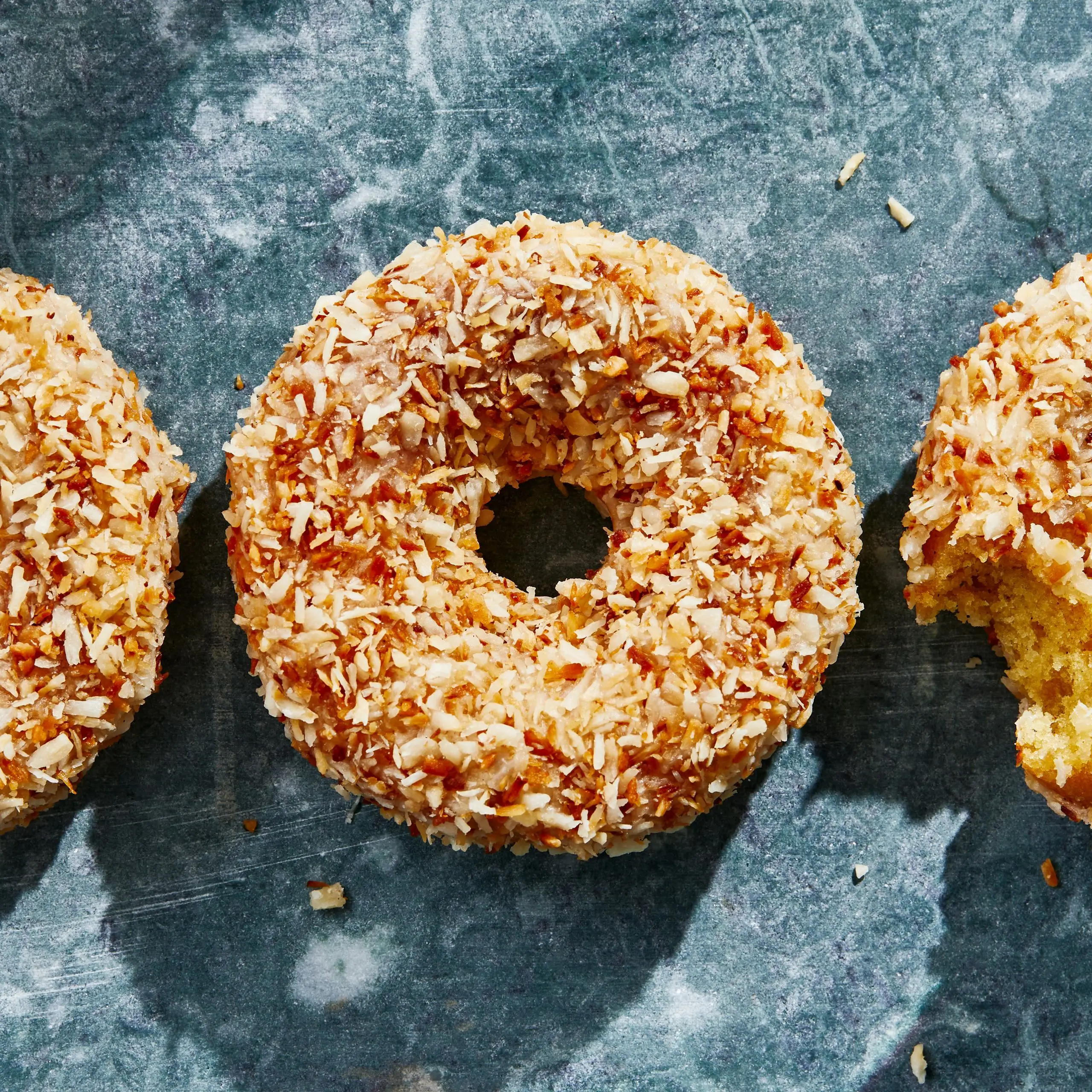 Donuts de coco-cardamomo