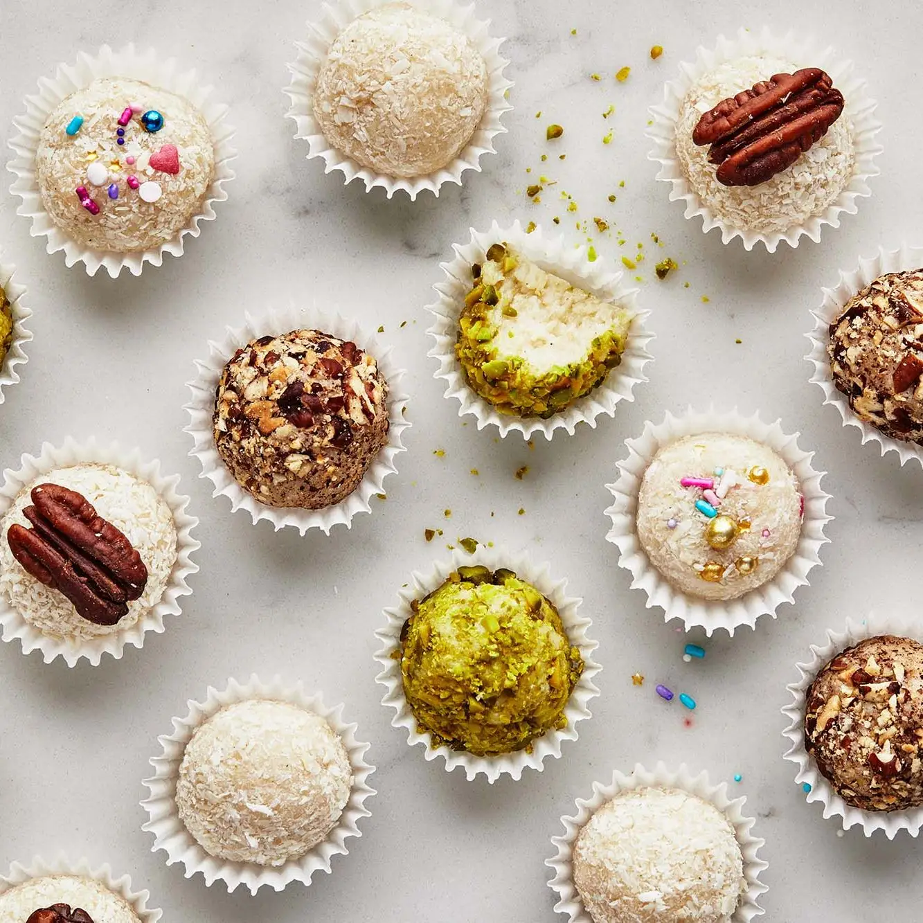 Ladoos de coco salgado