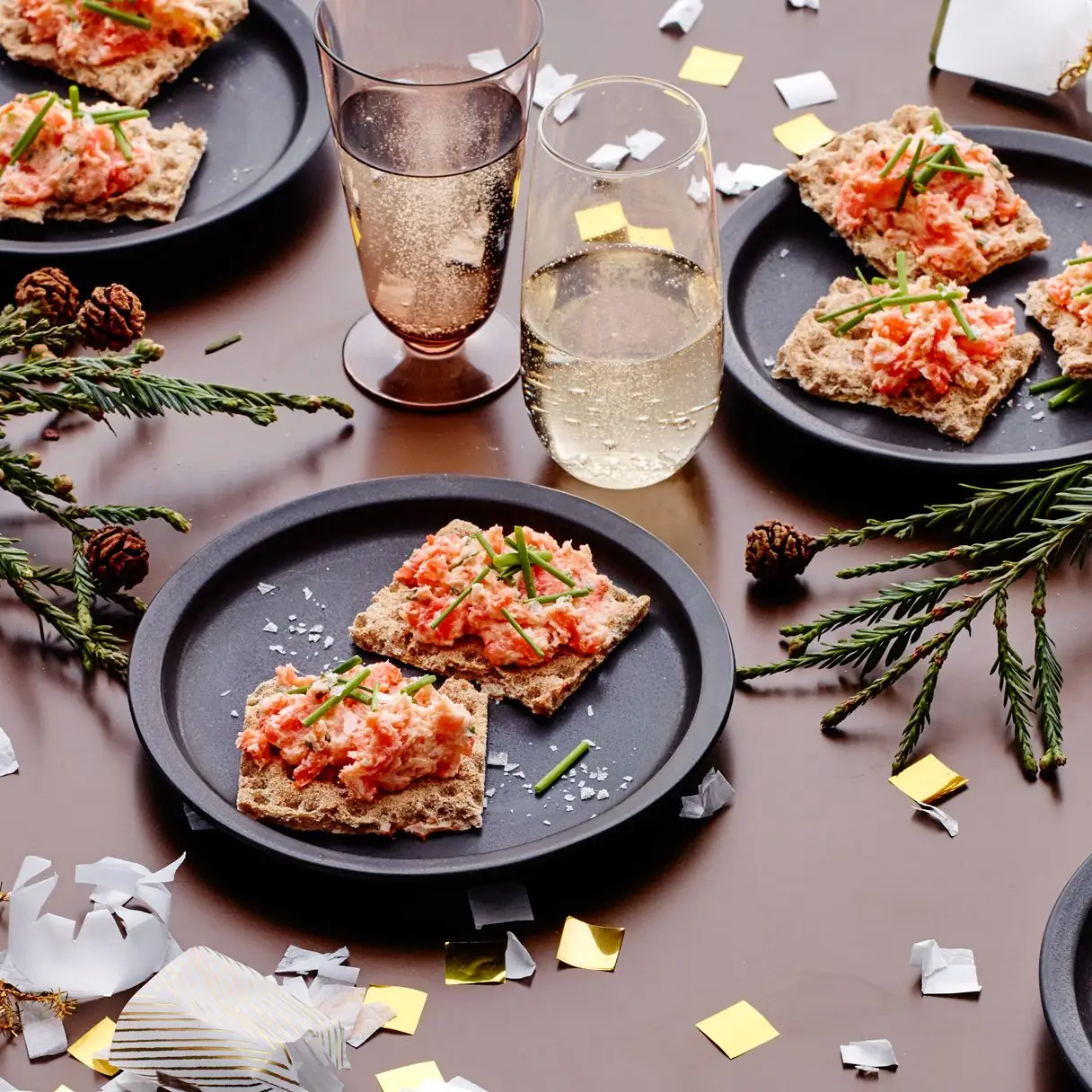 Rillettes de salmão defumado